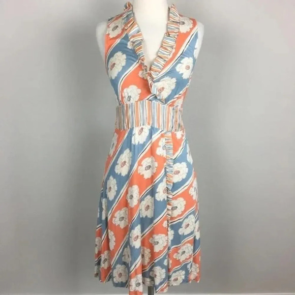 RIC RAC by ANTHROPOLOGIE Florist's Holiday Dress in Orange - Picture 4 of 9